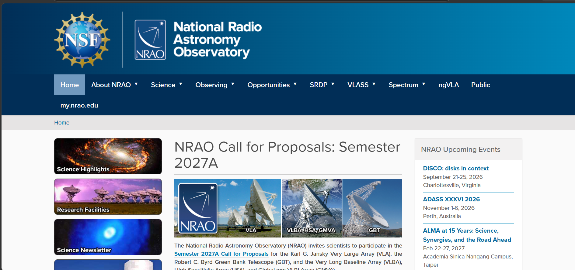 NRAO Radio Astronomy Science Platform