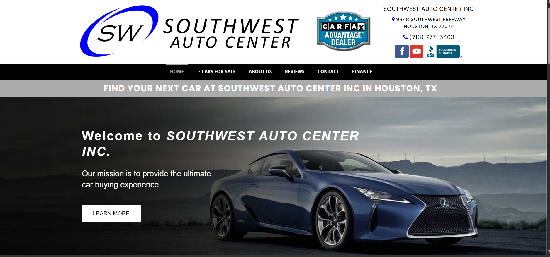 SW Auto Center Repair & Diagnostics Portal